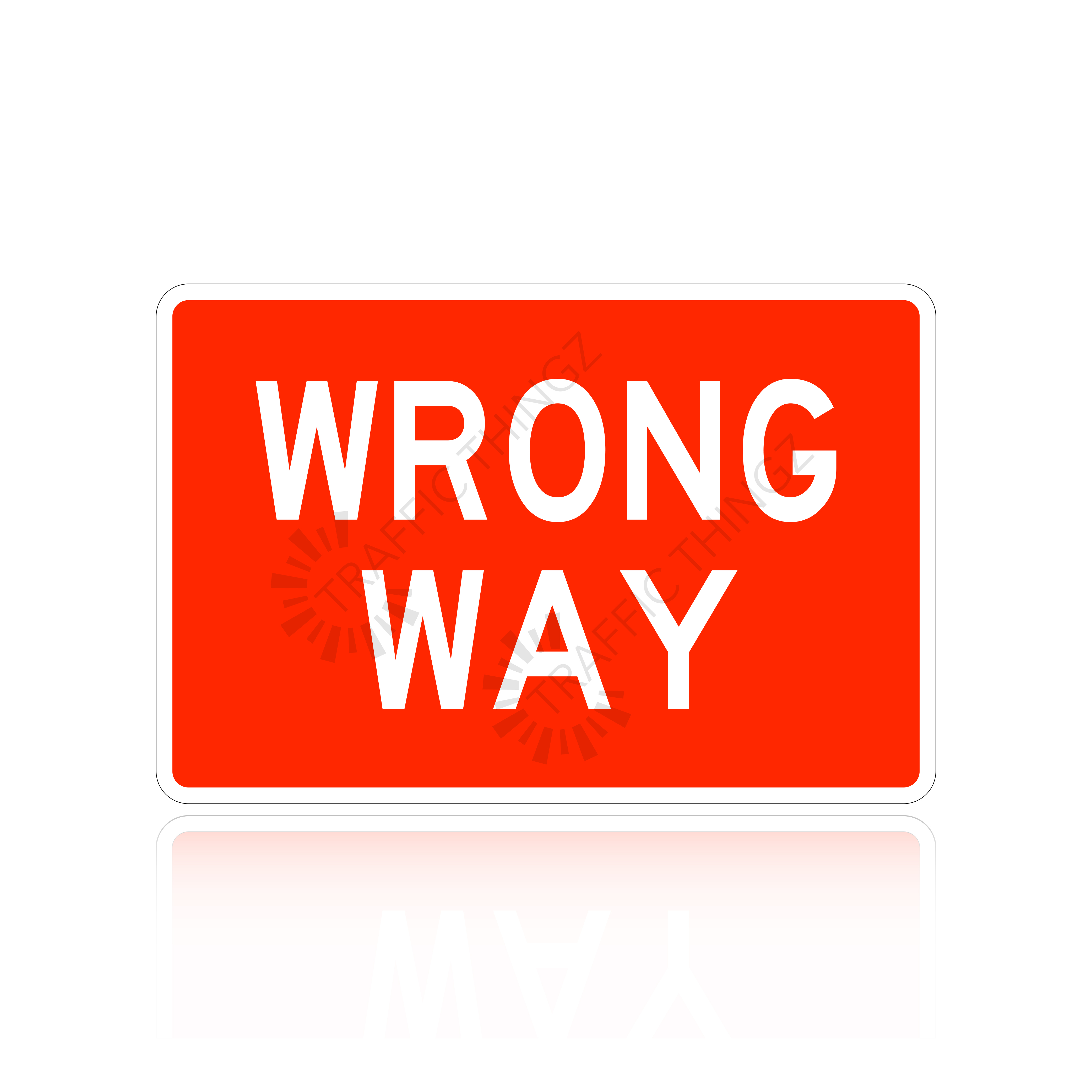 Trafficthingz MUTCD R5 1a Wrong Way Sign